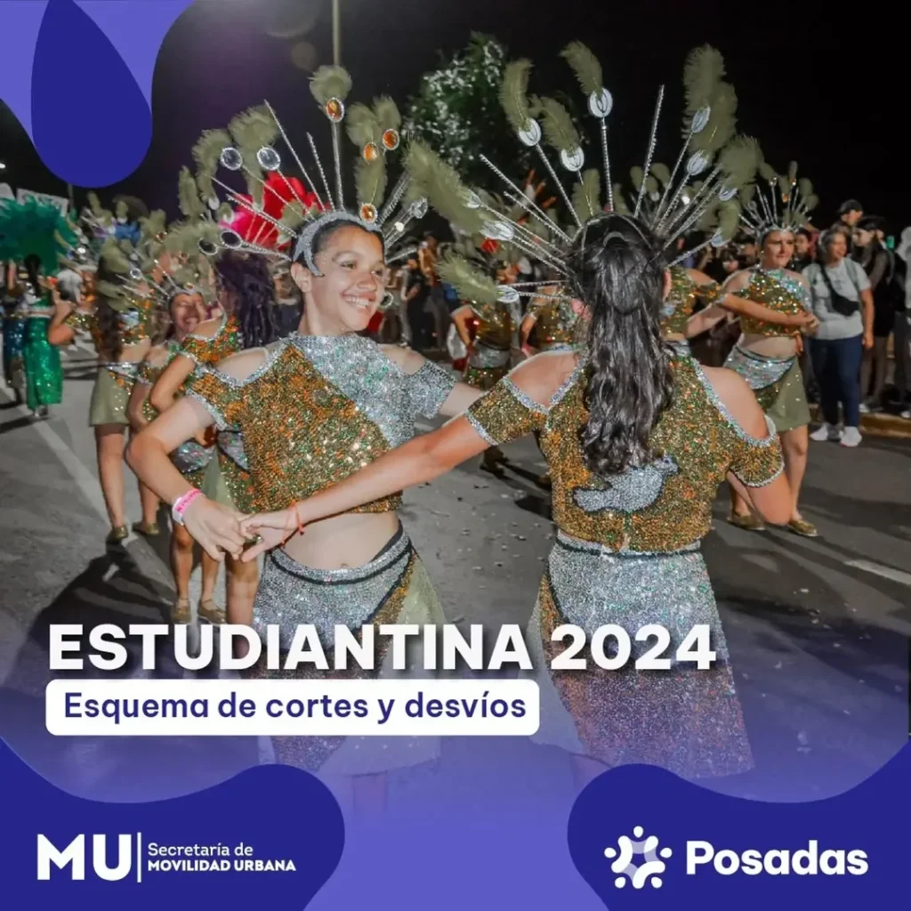 Estudiantina 2024 Esque de cortes y desvíos
