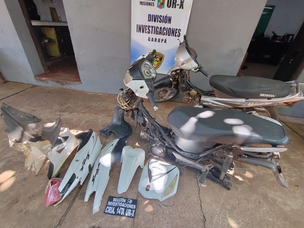 Policía motos robadas