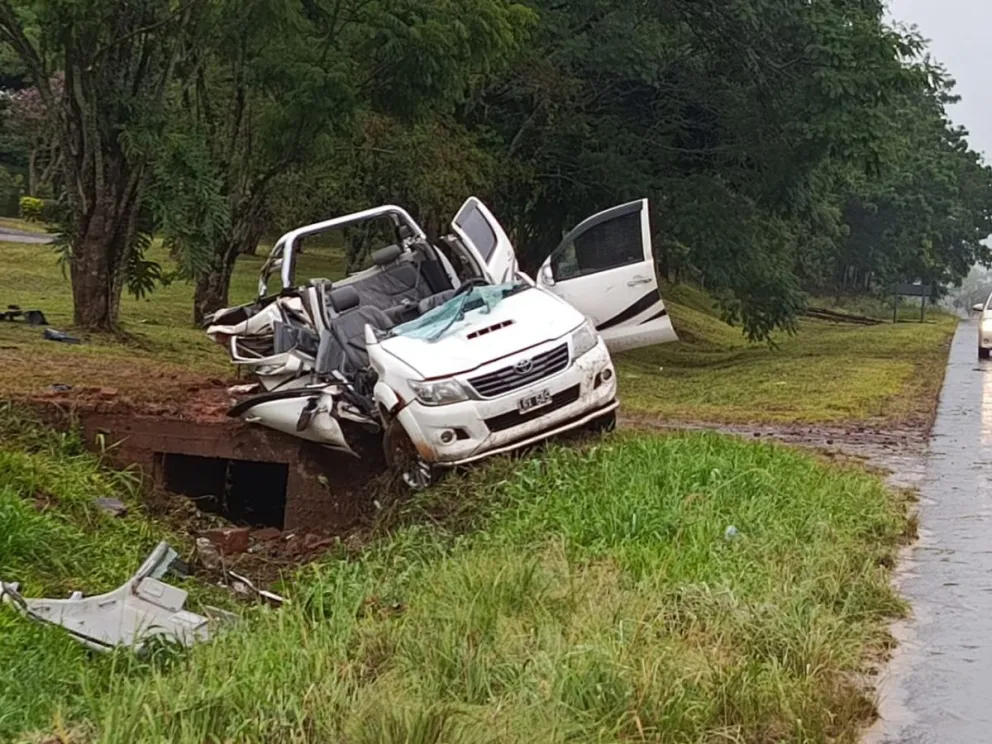 Tragedia en la Ruta 14: un muerto y cinco heridos en un despiste