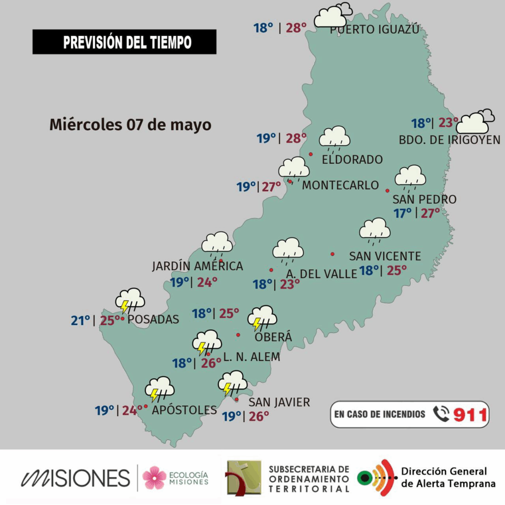 Pronóstico del tiempo en Misiones para el resto de la semana 9 Pronóstico del tiempo en Misiones para el resto de la semana imagen-8