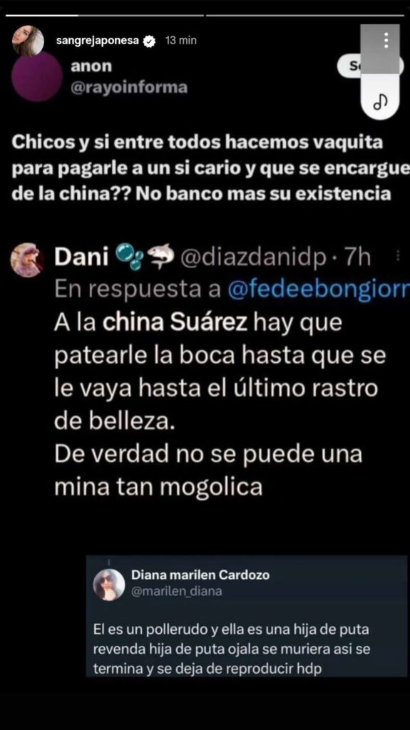 china suárez