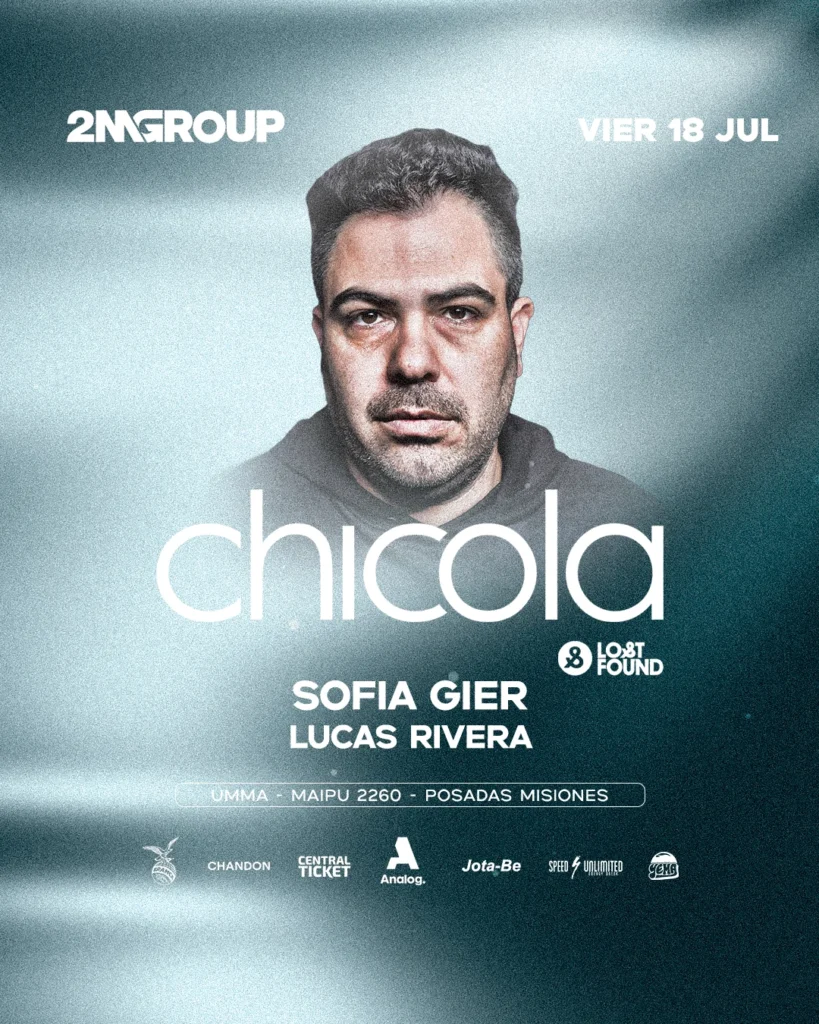 Chicola llega a Posadas: el ícono internacional del house se presenta este viernes en UMMA imagen-9