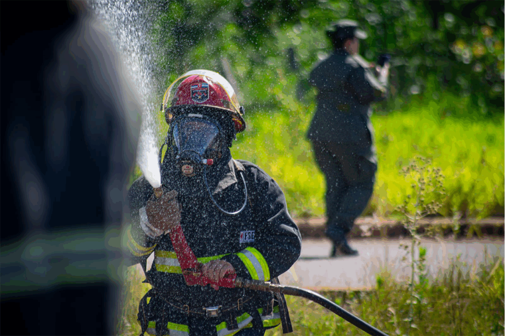 bomberos policía