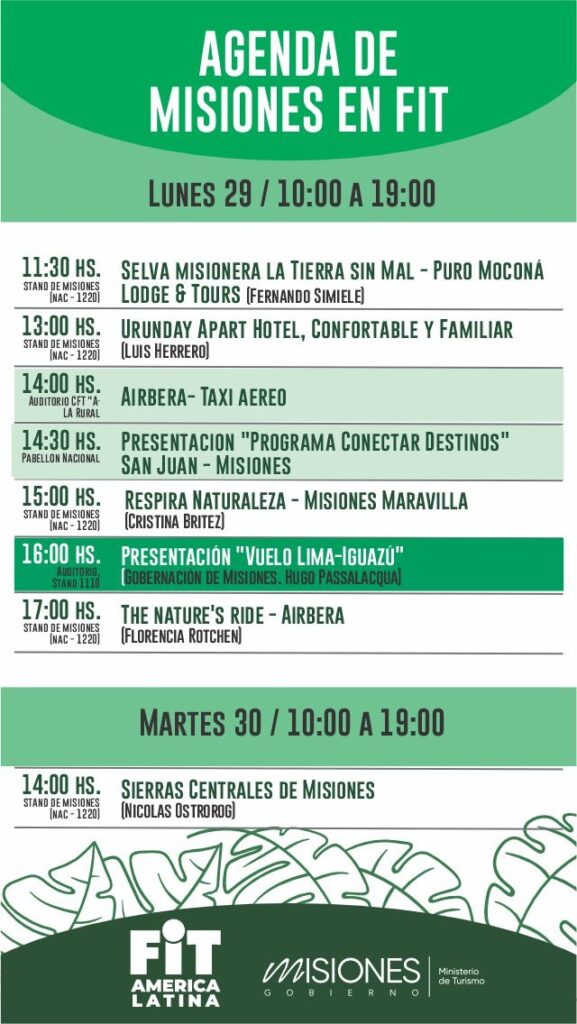Turismo, naturaleza y cultura: la agenda del stand de Misiones en la FIT imagen-18