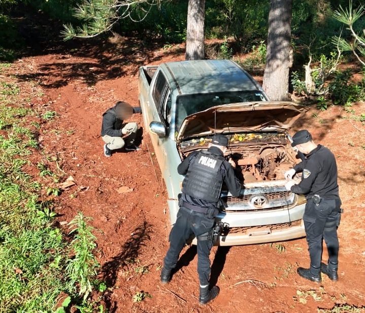 La Policía de Misiones secuestró una camioneta robada en Brasil: fue detectado por drones en una zona de montes imagen-9