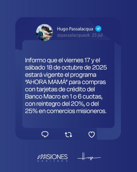 Expectativa en el comercio misionero por los descuentos y cuotas del Ahora Mamá 15 Expectativa en el comercio misionero por los descuentos y cuotas del Ahora Mamá imagen-14