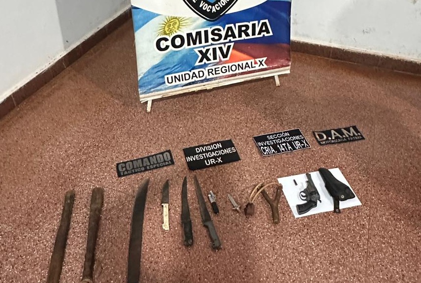 La Policía secuestró armas y detuvo a una pareja tras un allanamiento en Posadas imagen-8