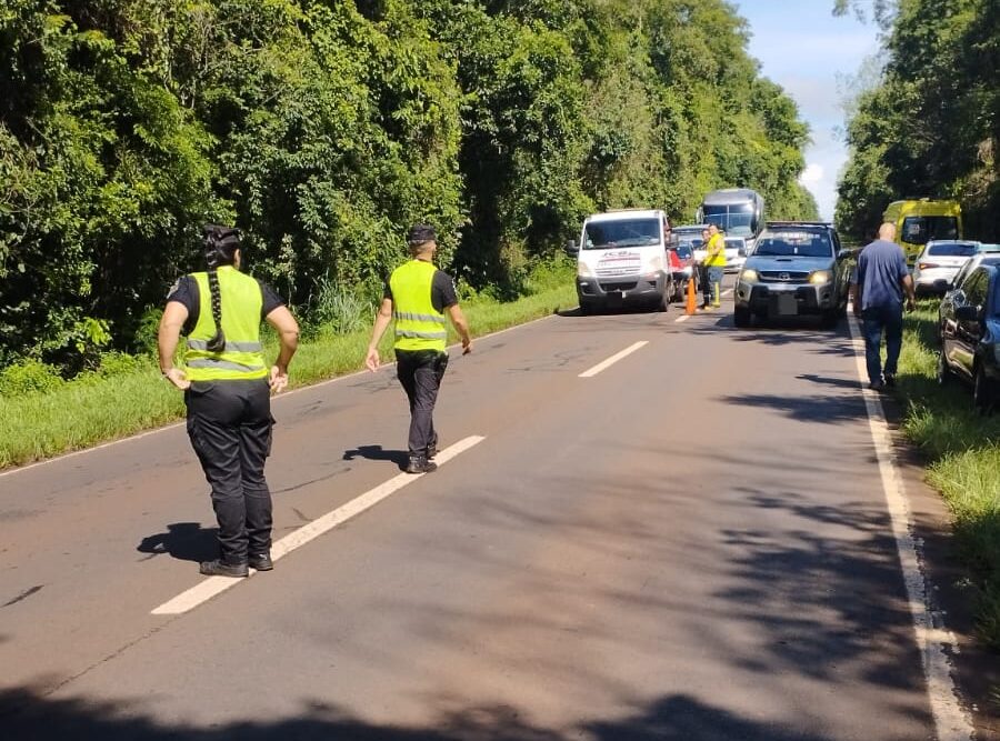 Dos heridos tras un choque sobre la Ruta Nacional 12 en Puerto Iguazú