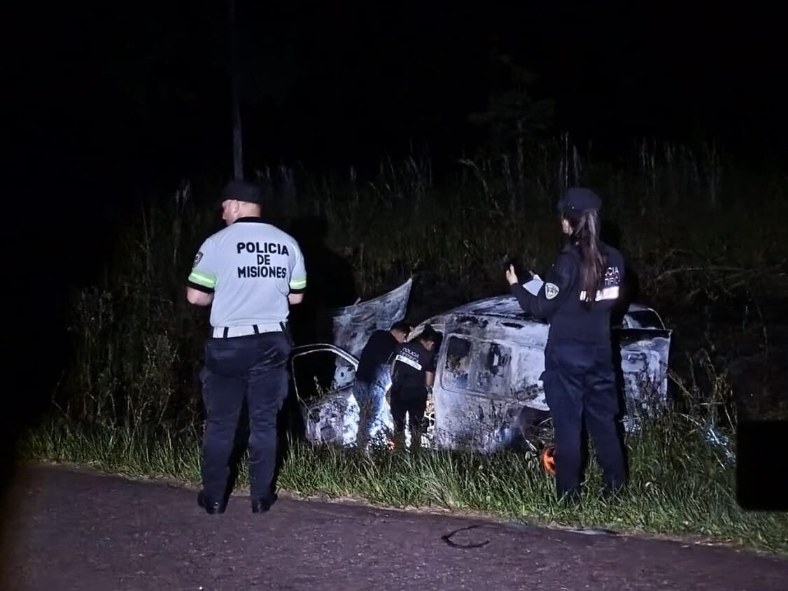 Murió un conductor tras despiste e incendio de su vehículo en Itacaruaré