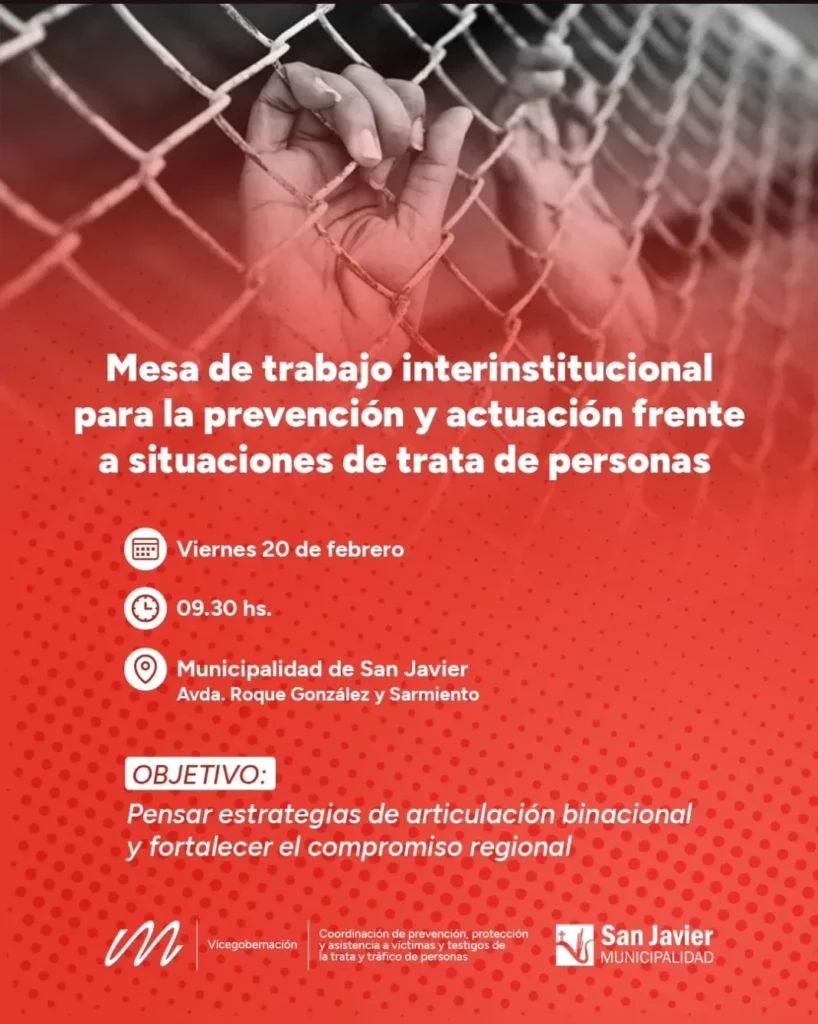San Javier será sede de una Mesa Interinstitucional contra la trata de personas imagen-9