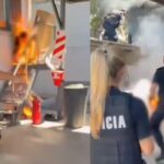 Rosario: se atrincheró en su trabajo por un reclamo salarial y terminó prendiéndose fuego, está grave