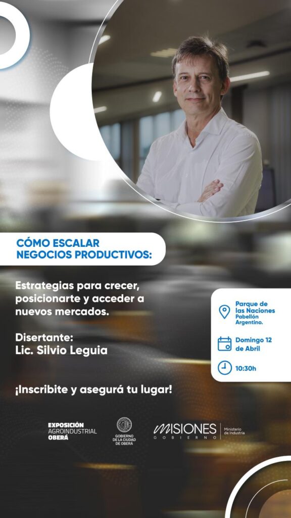 Capacitarán sobre estrategias de escala para acceder a nuevos mercados en la Expo Agroindustrial de Oberá imagen-14