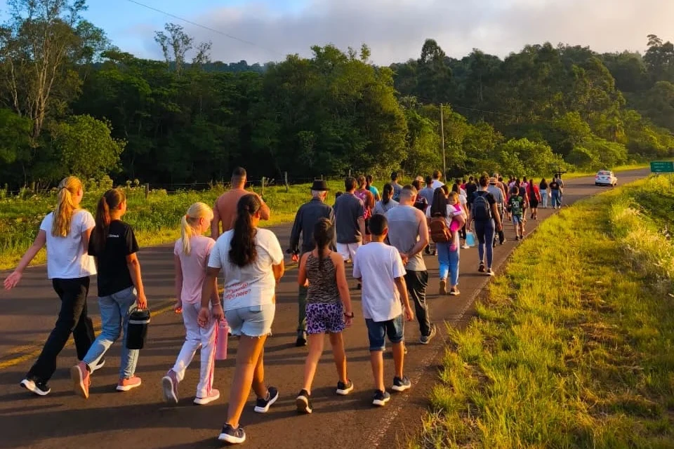 Panambí realizó su segundo Vía Crucis viviente con más de 16 comunidades parroquiales imagen-9