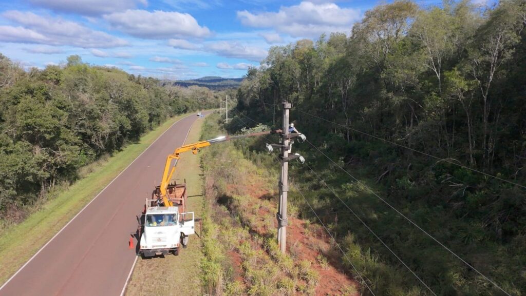 Energía de Misiones modernizó la línea de 33kV Wanda–Andresito