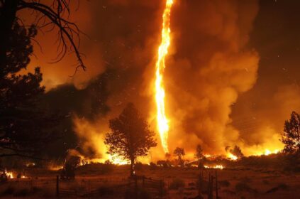 tormentas de fuego y récords de superficie quemada
