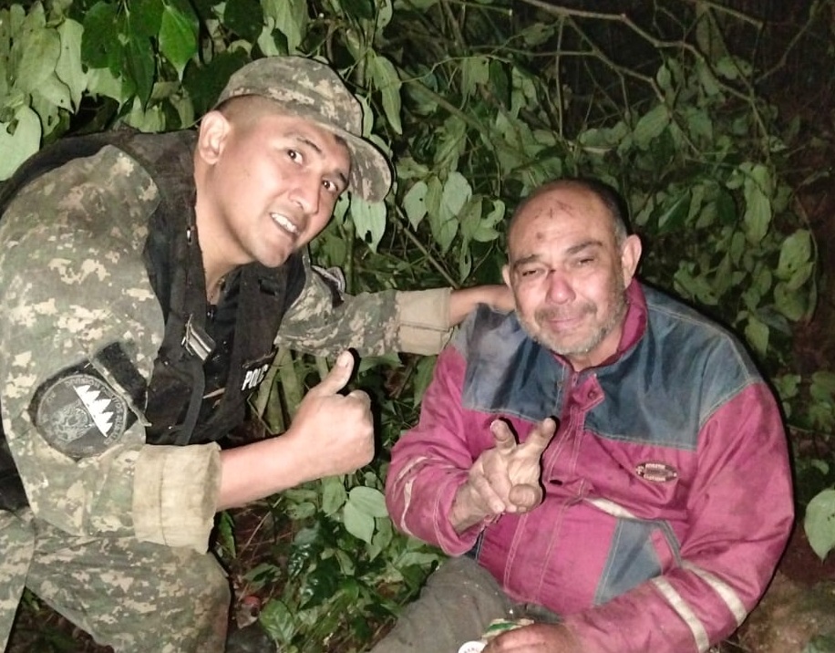 "Me persiguió un tigre" relató el paraguayo que fue hallado por la Policía tras sobrevivir varios días en el monte de Mado
