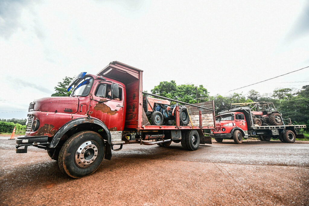 Yerbateros - desregulación yerbatera - Inym - Yerba mate- Milei en Iguazú Misiones - productores yerbateros- tractorazo - Foto Marcos Canal Doce Otaño septiembre 2026