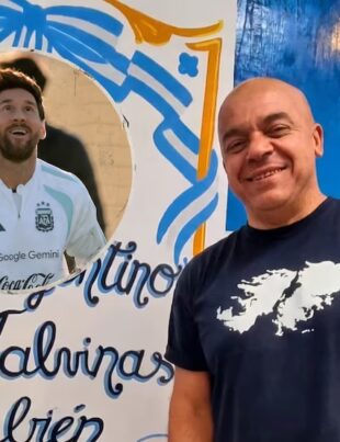 Despedida de Messi: un excombatiente de Malvinas cantará el himno con la bandera que la selección mostró en el Mundial